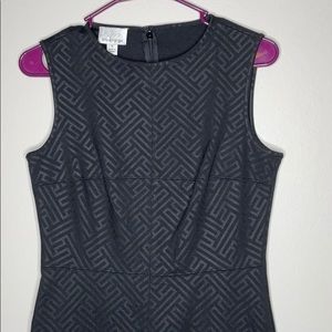 NWOT Donna Morgan Black Geometric Print Dr…
